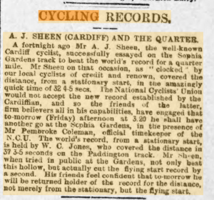 Jack Sheen set world records in Cardiff