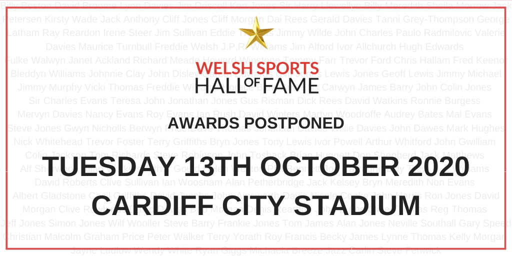 Welsh Sports Hall of Fame Postponed